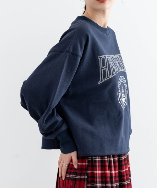 refinedworks(リファインドワークス)の「【refinedworks】裏毛ショート丈プルオーバー!(スウェット・レディース・レッド/オートミール/ネイビー・FREE)」の13枚目の写真