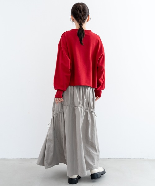 refinedworks(リファインドワークス)の「【refinedworks】裏毛ショート丈プルオーバー!(スウェット・レディース・レッド/オートミール/ネイビー・FREE)」の21枚目の写真