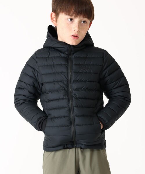 Columbia（コロンビア）の「撥水 防寒 Columbia／キッズ パウダーライトII フーデッド ジャケット／コロンビア（その他アウター・キッズ・レッド/ネイビー/ブラウン/ブラック/ベージュ・S/M/XS/L/XXS）」の2枚目の写真