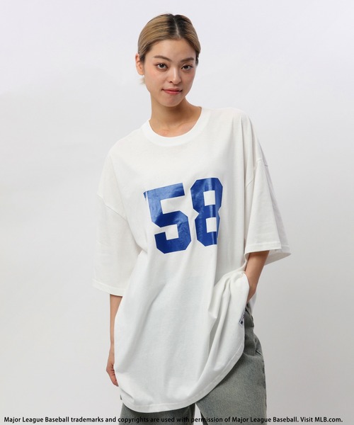 BACK TO THE FIELD（バック トゥー ザ フィールド）の「【MLB】ナンバリングロゴT（Tシャツ/カットソー・レディース・ホワイト系/ブラック/ホワイト/ブラック系・FREE）」の18枚目の写真