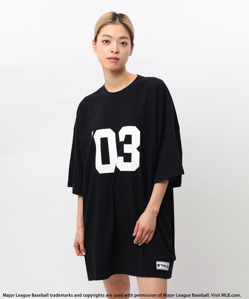 BACK TO THE FIELD（バック トゥー ザ フィールド）の「【MLB】ナンバリングロゴT（Tシャツ/カットソー・レディース・ホワイト系/ブラック/ホワイト/ブラック系・FREE）」の9枚目の写真