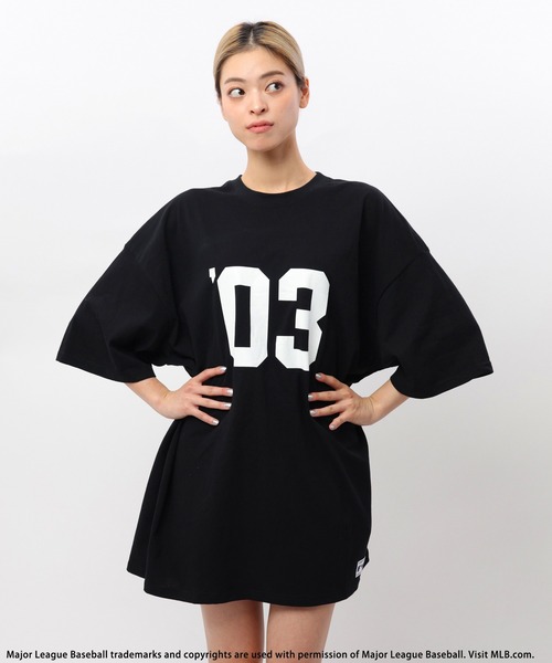 BACK TO THE FIELD（バック トゥー ザ フィールド）の「【MLB】ナンバリングロゴT（Tシャツ/カットソー・レディース・ホワイト系/ブラック/ホワイト/ブラック系・FREE）」の10枚目の写真