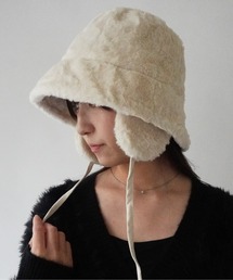 Port | 【 antique andico / アンティーク アンディコ 】 イヤーフラップ フェイクファー バケット ハット #_(ハット)