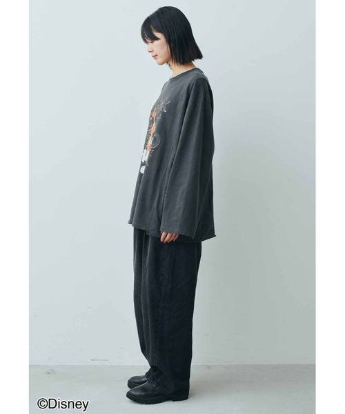 ＭＥＤＥ１９Ｆ 【Ｄｉｓｎｅｙ】古着屋でみつけたようなプリントＴシャツ／ロックミッキー（Tシャツ/カットソー）｜MEDE19F（メデジュウキュウ）