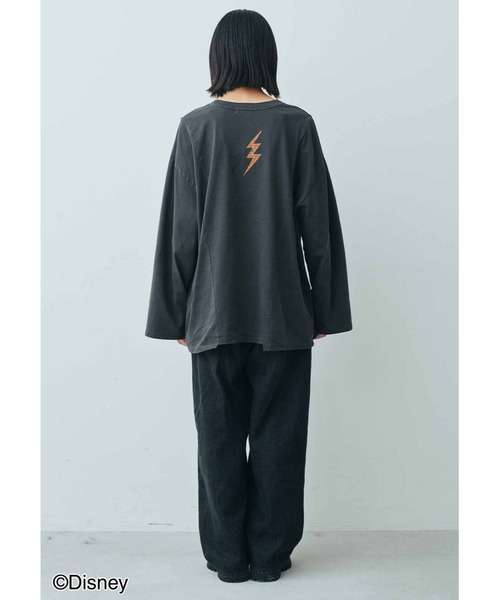 ＭＥＤＥ１９Ｆ 【Ｄｉｓｎｅｙ】古着屋でみつけたようなプリントＴシャツ／ロックミッキー（Tシャツ/カットソー）｜MEDE19F（メデジュウキュウ）