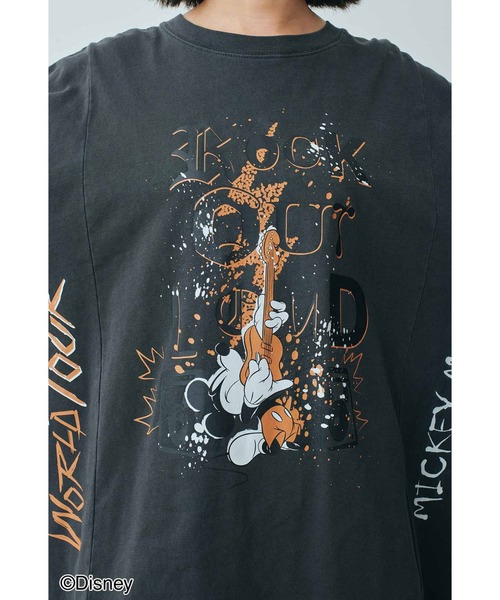 tシャツ ＭＥＤＥ１９Ｆ　「Ｄｉｓｎｅｙ」古着屋でみつけたようなリメイクライクＴシャツ／クルエラ レディース MEDE19F MEDE19F 【Disney】古着屋でみつけたようなリメイク