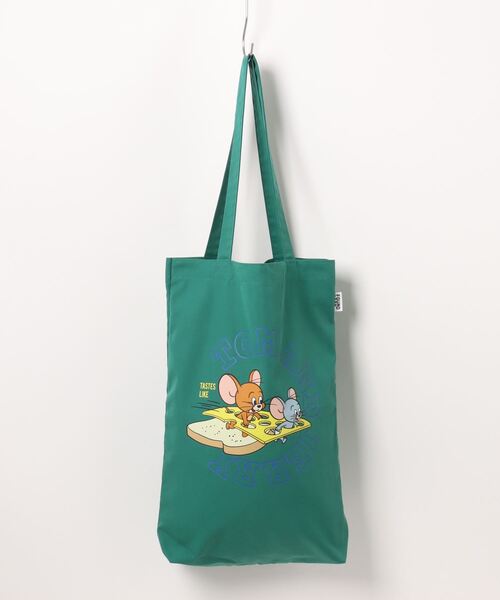 FOUND GOOD（ファウンドグッド）の「「トム＆ジェリー」コラボトート（トートバッグ・レディース・ベージュ/グレー系5/グリーン系5/ブルー系5/イエロー系5・フリー）」の4枚目の写真