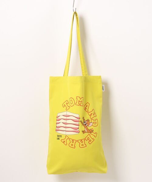 FOUND GOOD（ファウンドグッド）の「「トム＆ジェリー」コラボトート（トートバッグ・レディース・ベージュ/グレー系5/グリーン系5/ブルー系5/イエロー系5・フリー）」の5枚目の写真