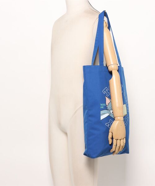 FOUND GOOD（ファウンドグッド）の「「トム＆ジェリー」コラボトート（トートバッグ・レディース・ベージュ/グレー系5/グリーン系5/ブルー系5/イエロー系5・フリー）」の6枚目の写真