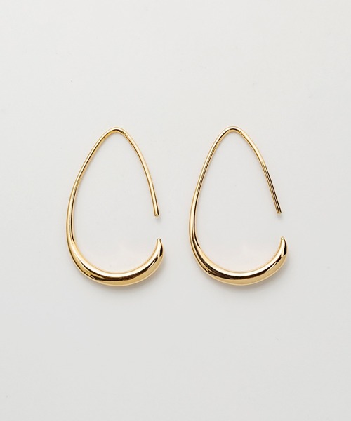 ciite'（シーテ）の「シズクフープピアス  (両耳用)（ピアス（両耳用）・レディース・ゴールド/シルバー/ピンクゴールド・FREE）」の10枚目の写真