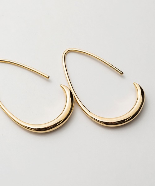 ciite'（シーテ）の「シズクフープピアス  (両耳用)（ピアス（両耳用）・レディース・ゴールド/シルバー/ピンクゴールド・FREE）」の11枚目の写真