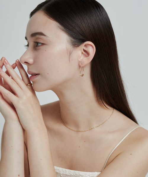 ciite'（シーテ）の「シズクフープピアス  (両耳用)（ピアス（両耳用）・レディース・ゴールド/シルバー/ピンクゴールド・FREE）」の19枚目の写真