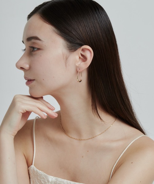 ciite'（シーテ）の「シズクフープピアス  (両耳用)（ピアス（両耳用）・レディース・ゴールド/シルバー/ピンクゴールド・FREE）」の20枚目の写真