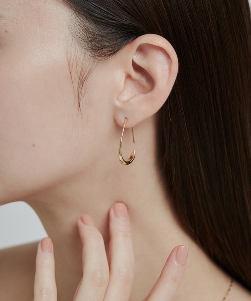 ciite'（シーテ）の「シズクフープピアス  (両耳用)（ピアス（両耳用）・レディース・ゴールド/シルバー/ピンクゴールド・FREE）」の16枚目の写真