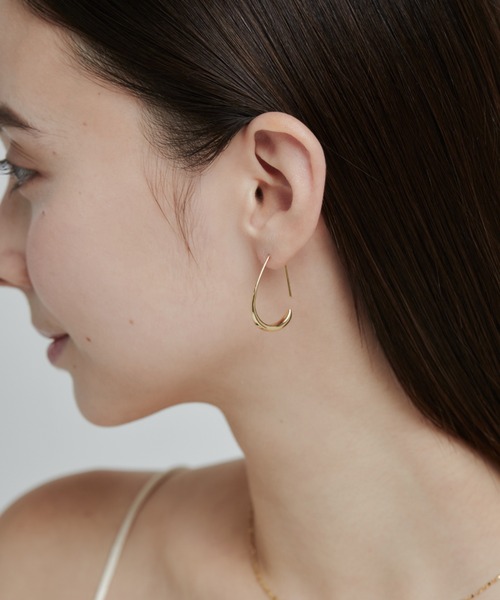 ciite'（シーテ）の「シズクフープピアス  (両耳用)（ピアス（両耳用）・レディース・ゴールド/シルバー/ピンクゴールド・FREE）」の17枚目の写真