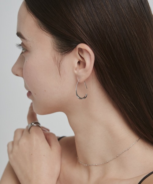 ciite'（シーテ）の「シズクフープピアス  (両耳用)（ピアス（両耳用）・レディース・ゴールド/シルバー/ピンクゴールド・FREE）」の18枚目の写真