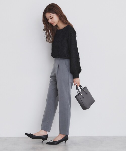 かや様予定　転送サービス可　ブラウス JSK g)グラム服/g_585 LACE SWITCHING SLIT BLOUSE -ショップ