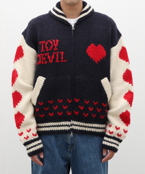 トップス TOY DEVIL KNIT BLOUSON KNIT BLOUSON