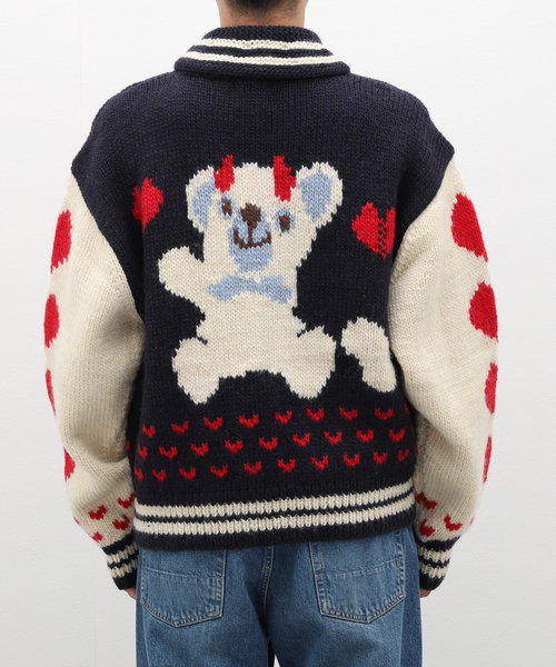 セール】【TOY DEVIL / トイデビル】KNIT BLOUSON（ニット