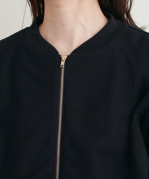 natural couture(ナチュラルクチュール)の「サカリバ×チュールレイヤードブルゾン(ブルゾン・レディース・カーキ/オフホワイト/グレー/ブラック・FREE)」の21枚目の写真