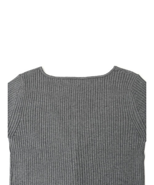 :ETHROF(イーサオブ)の「RIBKNIT COMPACT CARDIGAN(ニット/セーター・レディース・ブラック/チャコール・FREE)」の18枚目の写真