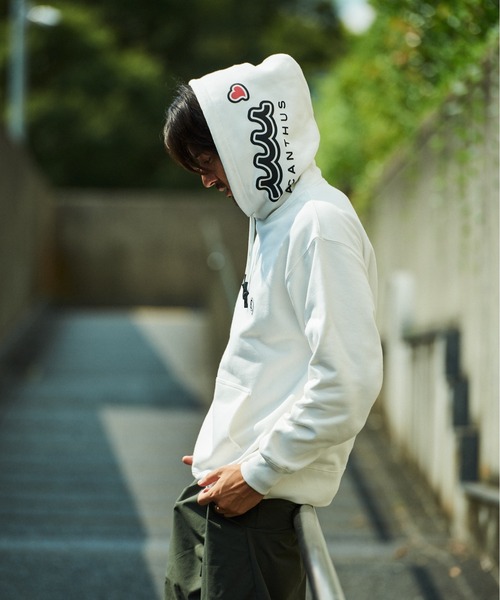 ACANTHUS(アカンサス)の「ACANTHUS x muta:mutasweet muta hoodie(パーカー・メンズ・グレー/ブラック/ホワイト・S/M/L/XL)」の1枚目の写真