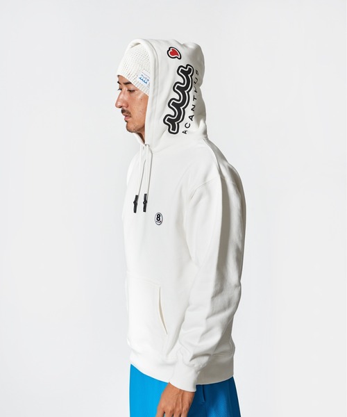 ACANTHUS(アカンサス)の「ACANTHUS x muta:mutasweet muta hoodie(パーカー・メンズ・グレー/ブラック/ホワイト・S/M/L/XL)」の12枚目の写真