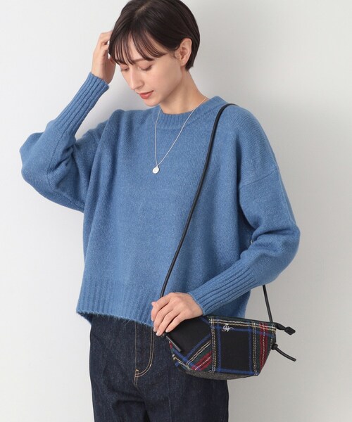 Dessin（デッサン）の「◆チェックミニトートショルダー（ショルダーバッグ・レディース・チャコールグレー/ブラック系4/ブラック系1/レッド系6・00）」の2枚目の写真