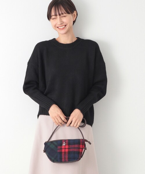 Dessin（デッサン）の「◆チェックミニトートショルダー（ショルダーバッグ・レディース・チャコールグレー/ブラック系4/ブラック系1/レッド系6・00）」の4枚目の写真