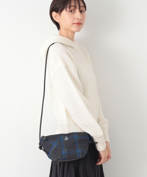 Dessin（デッサン）の「◆チェックミニトートショルダー（ショルダーバッグ・レディース・チャコールグレー/ブラック系4/ブラック系1/レッド系6・00）」の5枚目の写真