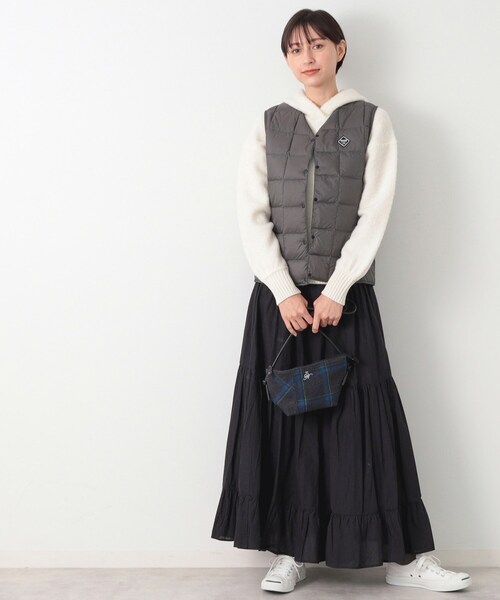 Dessin（デッサン）の「◆チェックミニトートショルダー（ショルダーバッグ・レディース・チャコールグレー/ブラック系4/ブラック系1/レッド系6・00）」の6枚目の写真