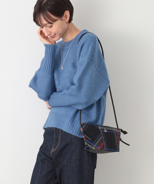 Dessin（デッサン）の「◆チェックミニトートショルダー（ショルダーバッグ・レディース・チャコールグレー/ブラック系4/ブラック系1/レッド系6・00）」の7枚目の写真