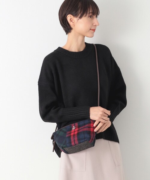 Dessin（デッサン）の「◆チェックミニトートショルダー（ショルダーバッグ・レディース・チャコールグレー/ブラック系4/ブラック系1/レッド系6・00）」の11枚目の写真
