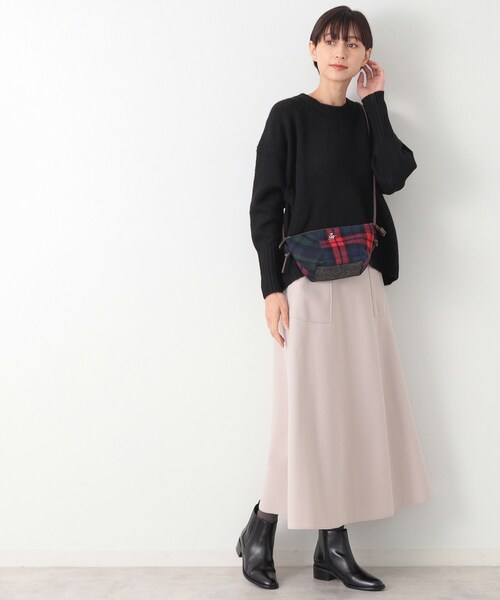 Dessin（デッサン）の「◆チェックミニトートショルダー（ショルダーバッグ・レディース・チャコールグレー/ブラック系4/ブラック系1/レッド系6・00）」の12枚目の写真