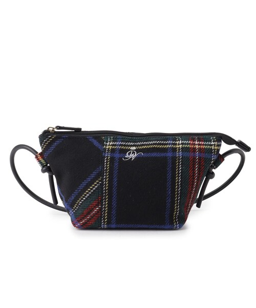 Dessin（デッサン）の「◆チェックミニトートショルダー（ショルダーバッグ・レディース・チャコールグレー/ブラック系4/ブラック系1/レッド系6・00）」の13枚目の写真