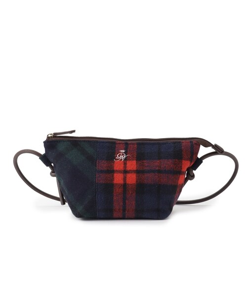 Dessin（デッサン）の「◆チェックミニトートショルダー（ショルダーバッグ・レディース・チャコールグレー/ブラック系4/ブラック系1/レッド系6・00）」の15枚目の写真