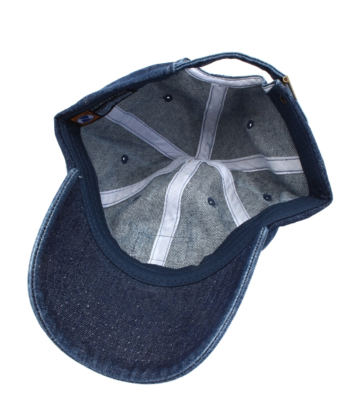 go slow caravan（ゴースローキャラバン）の「ROUNDHOUSE/ラウンドハウス　ウォッシュドデニムベースボールキャップ（キャップ・メンズ・ネイビー/サックスブルー・FREE）」の5枚目の写真