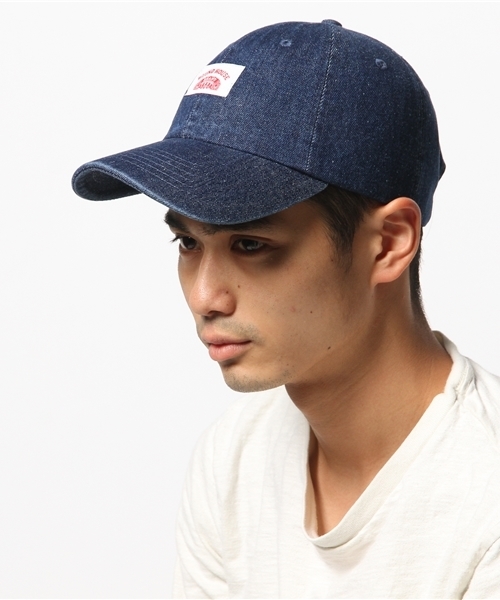 go slow caravan（ゴースローキャラバン）の「ROUNDHOUSE/ラウンドハウス　ウォッシュドデニムベースボールキャップ（キャップ・メンズ・ネイビー/サックスブルー・FREE）」の10枚目の写真