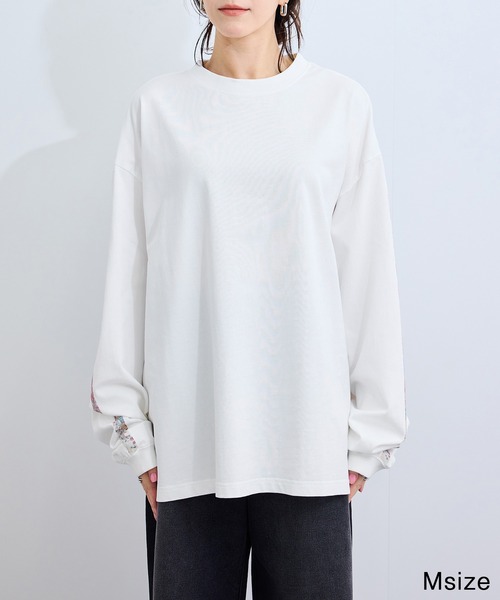 le cercle ADAM ET ROPE'(ルセルクルアダムエロペ)の「和柄Tシャツ(天保再セン改正日本図)(Tシャツ/カットソー・レディース・ホワイト/チャコールグレー・L/M)」の9枚目の写真