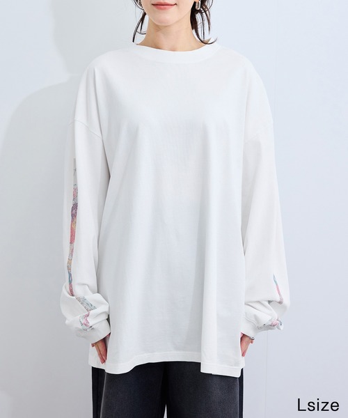 le cercle ADAM ET ROPE'(ルセルクルアダムエロペ)の「和柄Tシャツ(天保再セン改正日本図)(Tシャツ/カットソー・レディース・ホワイト/チャコールグレー・L/M)」の10枚目の写真