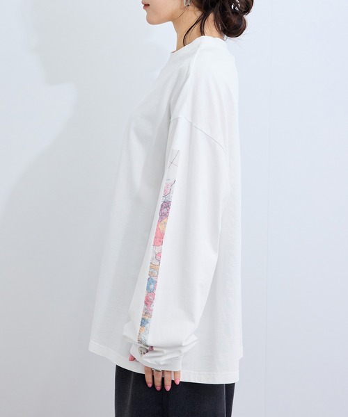 le cercle ADAM ET ROPE'(ルセルクルアダムエロペ)の「和柄Tシャツ(天保再セン改正日本図)(Tシャツ/カットソー・レディース・ホワイト/チャコールグレー・L/M)」の11枚目の写真