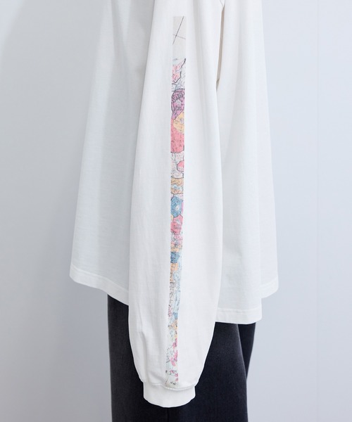 le cercle ADAM ET ROPE'(ルセルクルアダムエロペ)の「和柄Tシャツ(天保再セン改正日本図)(Tシャツ/カットソー・レディース・ホワイト/チャコールグレー・L/M)」の17枚目の写真