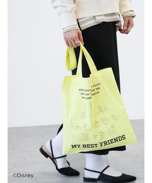 Lugnoncure（ルノンキュール）の「【Disney】柄アソートトートバッグ（ハンドバッグ・レディース・ブルー/グレー/ブラック/ピンク/イエロー・F）」の5枚目の写真