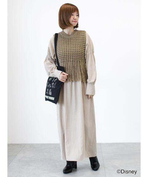 Lugnoncure（ルノンキュール）の「【Disney】柄アソートトートバッグ（ハンドバッグ・レディース・ブルー/グレー/ブラック/ピンク/イエロー・F）」の9枚目の写真