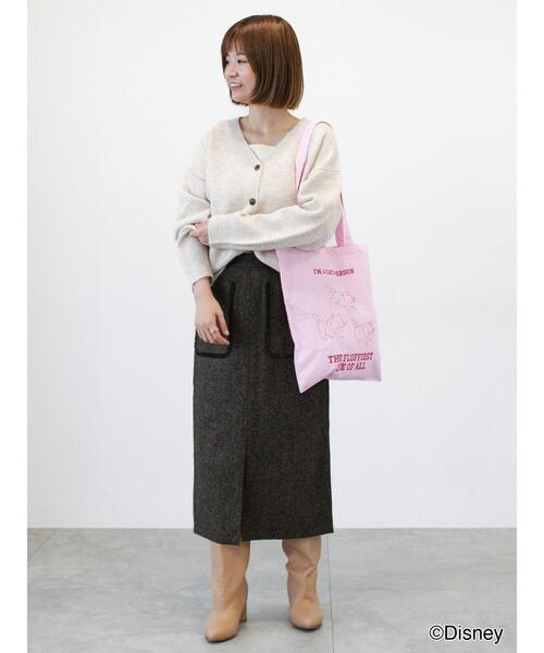 Lugnoncure（ルノンキュール）の「【Disney】柄アソートトートバッグ（ハンドバッグ・レディース・ブルー/グレー/ブラック/ピンク/イエロー・F）」の12枚目の写真