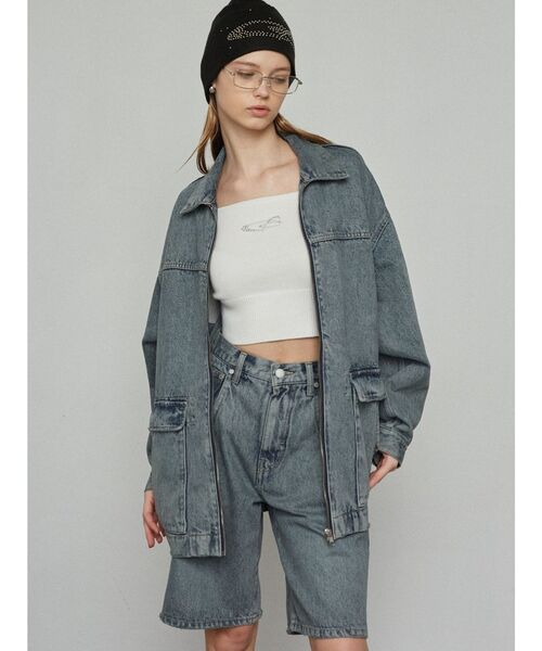 EMODA（エモダ）の「ストーンクロップドニット（ニット/セーター・レディース・ブルー/ブラック/ホワイト/グレー/レッド・FREE）」の19枚目の写真