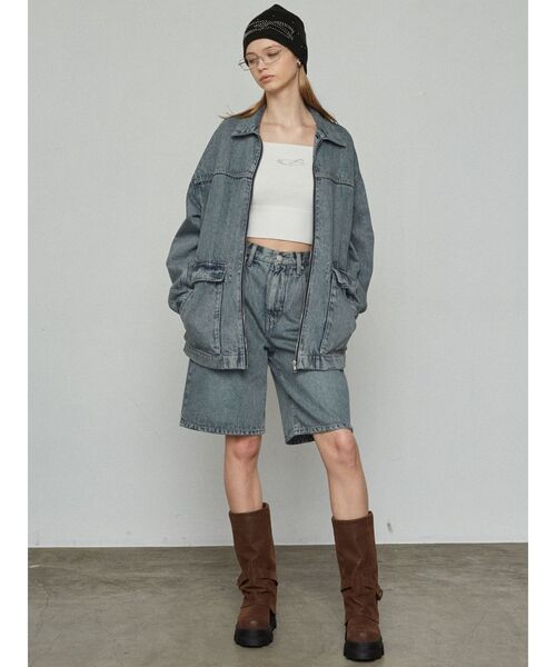 EMODA（エモダ）の「ストーンクロップドニット（ニット/セーター・レディース・ブルー/ブラック/ホワイト/グレー/レッド・FREE）」の20枚目の写真