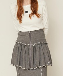 MILKFED.(~NtFh)LETTUCE EDGE SWEAT CAMISOLE(L~\[)