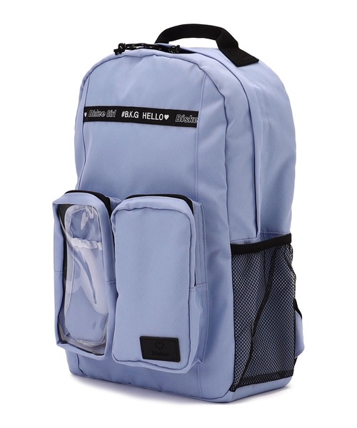 セール】【BISKEE】クリアポケット付きデイバッグ19L/リュック/バック