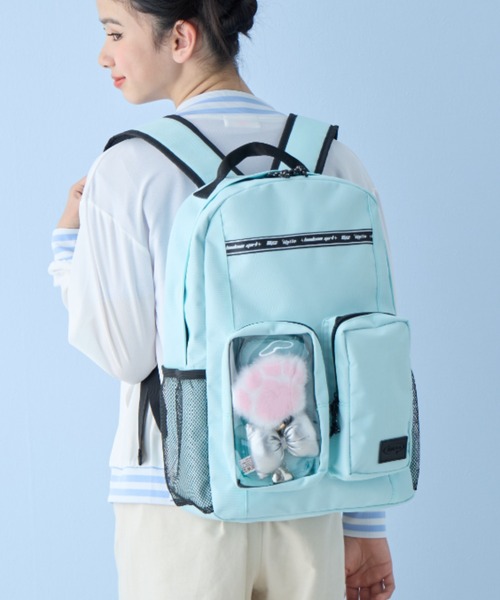セール】【BISKEE】クリアポケット付きデイバッグ19L/リュック/バック